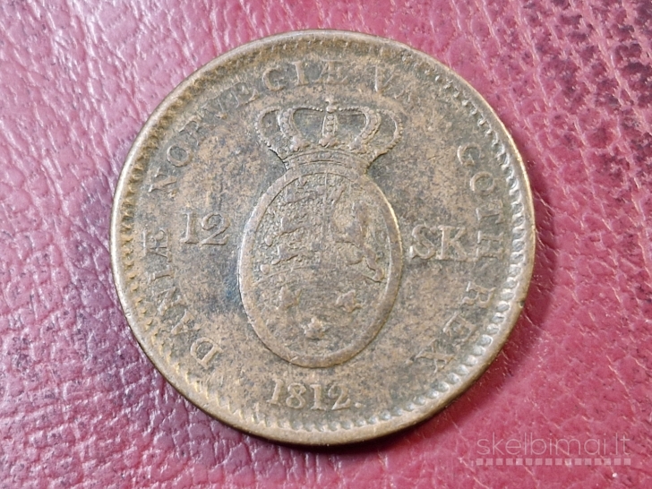 Danija 12 skilingų, 1812 KM# 673