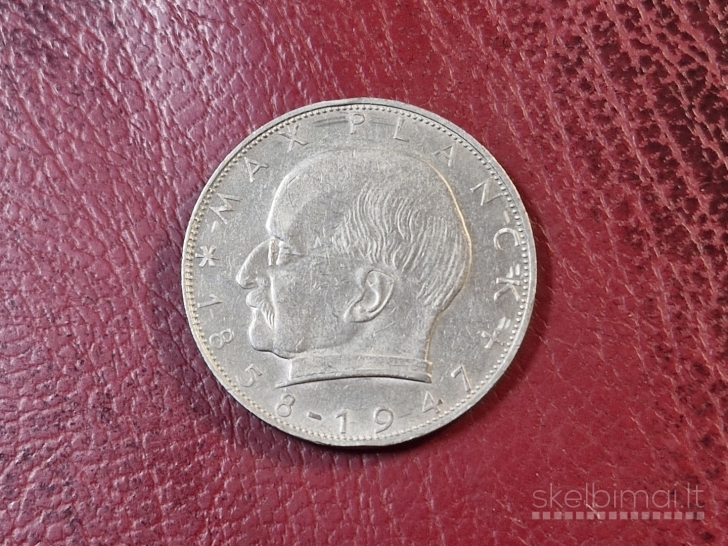 Vokietija 2 markės, 1967G KM# 116 Maksas Plankas