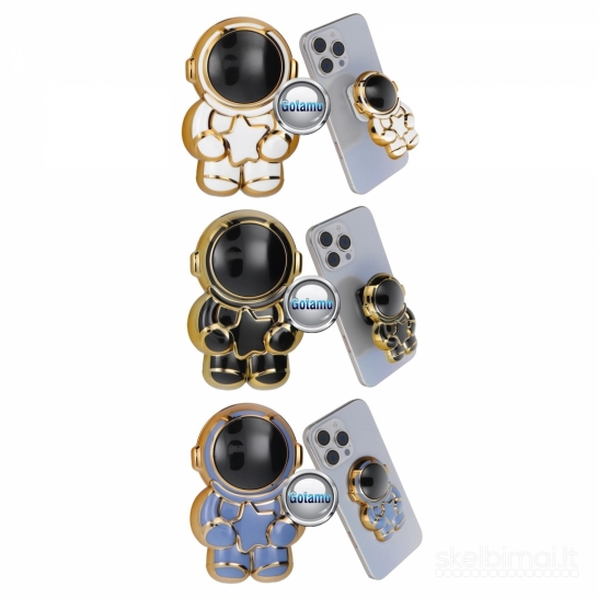 659 Klijuojami laikikliai telefonui Astronaut WWW.GOTAMO.LT