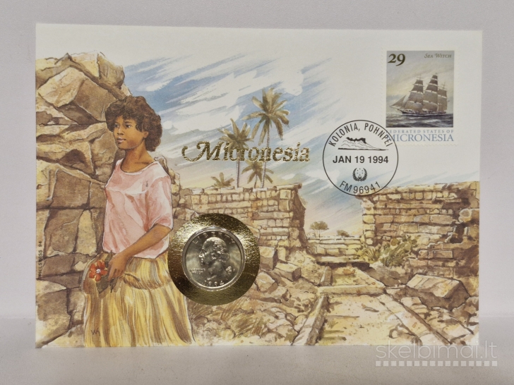 JAV ¼ dolerio, 1994P KM# 164a Numizmatiniame voke