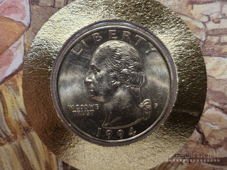 JAV ¼ dolerio, 1994P KM# 164a Numizmatiniame voke