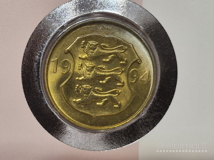 Estija 5 kronos, 1994 KM# 30 banko 75 Numizm. voke