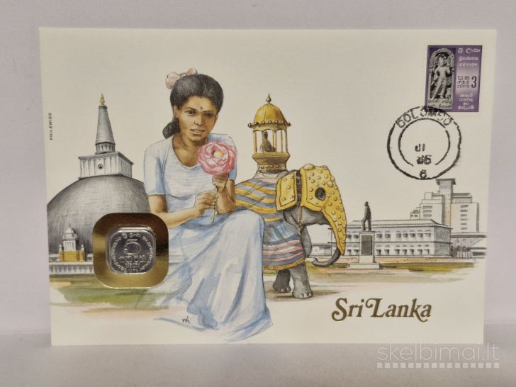Šri Lanka 5 centai, 1978 KM# 139a Numizmatin. voke