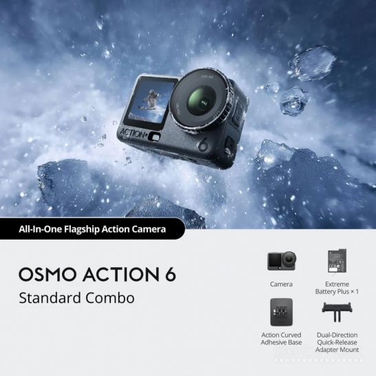 DJI Osmo Action 6 Standard Combo kaina 379 €.