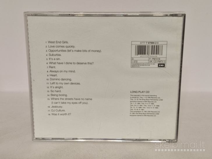 Audio CD Pet Shop Boys – Discography (The Complete Singles Collection)
