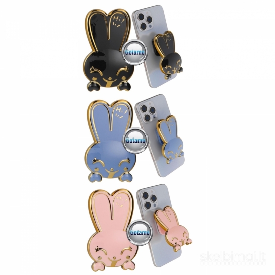 660 Klijuojami laikikliai telefonui HappyRabbit WWW.GOTAMO.LT