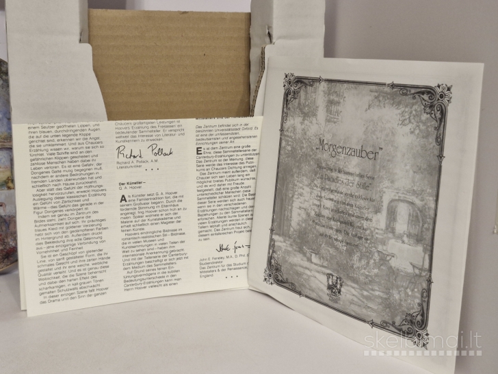 Kolekcinė dekoratyvinė lėkštė "Morgenzauber" 1994