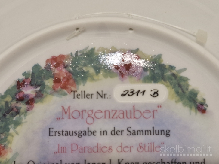 Kolekcinė dekoratyvinė lėkštė "Morgenzauber" 1994