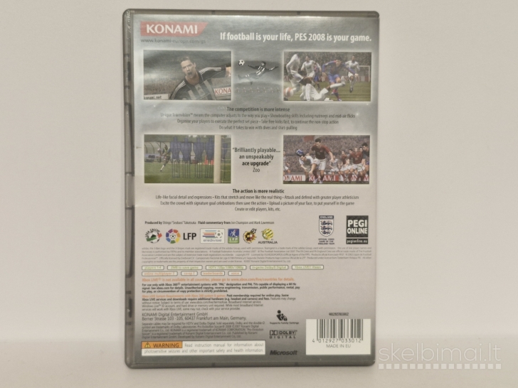 Pro Evolution Soccer 2008 [Classics] PAL Xbox 360