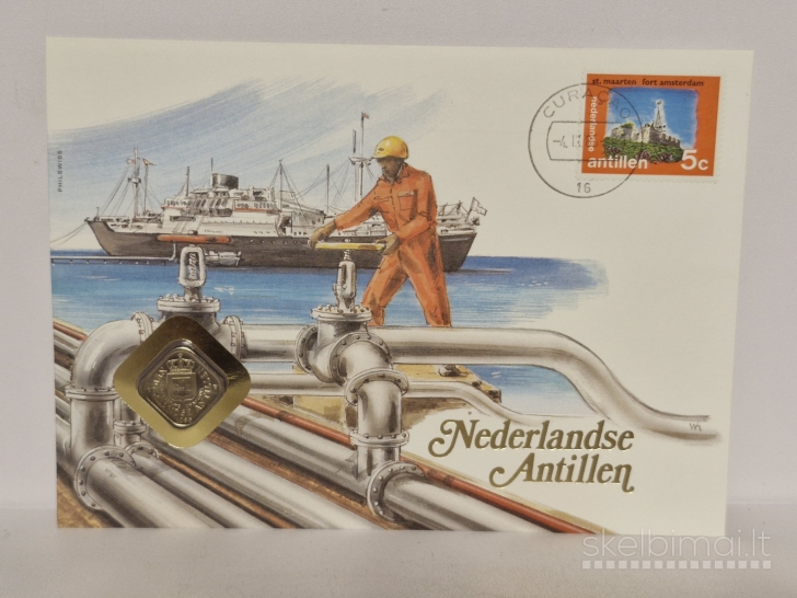 Nyderlandų Antilai 5 centai, 1985 KM# 13 Num. voke