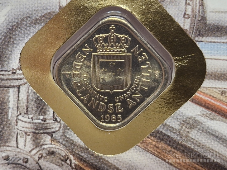 Nyderlandų Antilai 5 centai, 1985 KM# 13 Num. voke