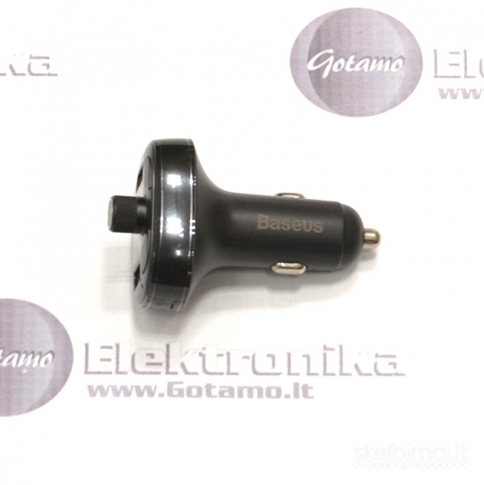 664 FM moduliatorius Baseus T su 12W lizdu įkrovimui WWW.GOTAMO.LT