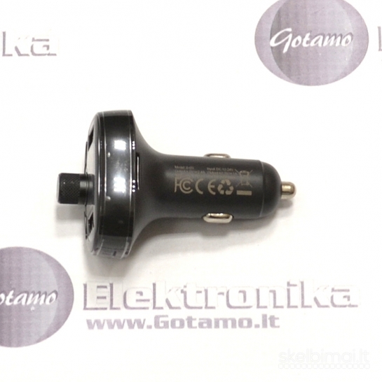 664 FM moduliatorius Baseus T su 12W lizdu įkrovimui WWW.GOTAMO.LT