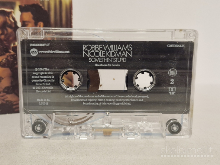Audio kasetė Robbie Williams And Nicole Kidman ‎– Somethin' Stupid