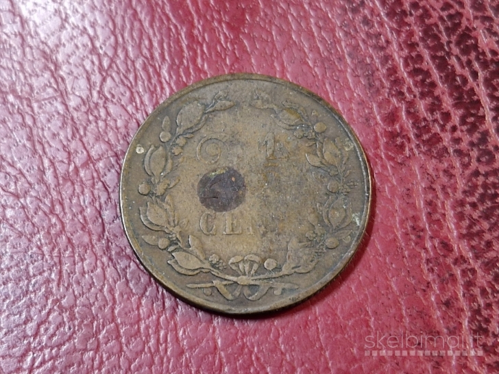 Nyderlandai 2½ cento, 1880 KM# 108