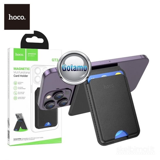 665 Magnetinis dėklas kortelėms Hoco WWW.GOTAMO.LT