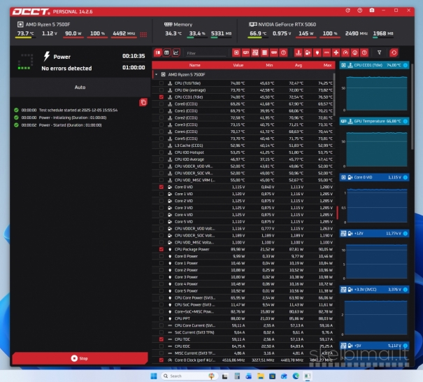 R5-7500F AM5, RTX5060, 16GB/DDR5, 1TB/SSD, Win11pro