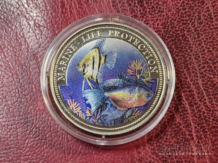 Liberija 1 doleris, 1996 KM# 569 Jūros gyvybės