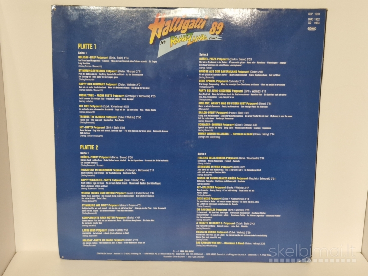 2 LP Rudi Ramba Und Seine Party Tiger – Halligalli 89