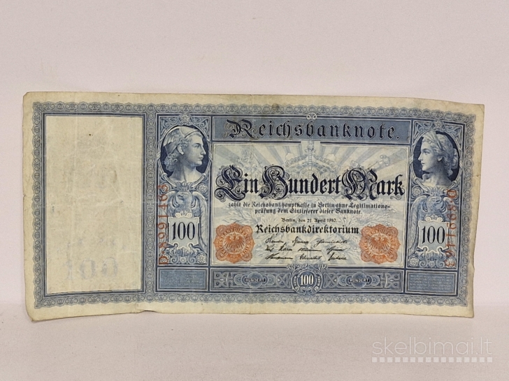 100 Mark 1910.04.21 Vokietija P-42a.1