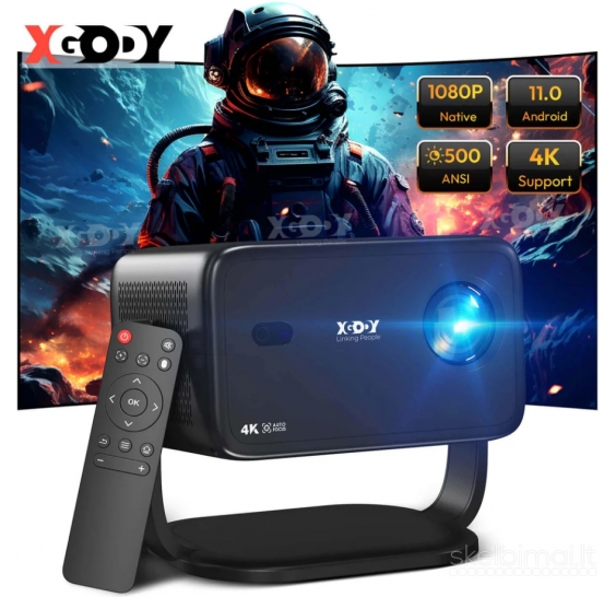 NAUJAS XGODY A6 4K PROJEKTORIUS