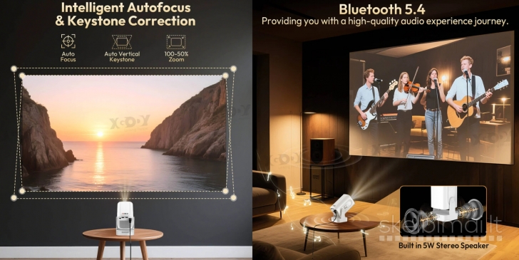 NAUJAS XGODY 5 PRO 4K TV - PROJEKTORIUS