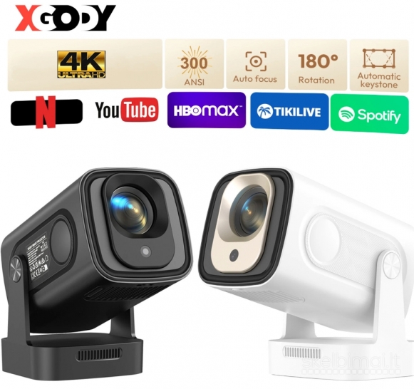 NAUJAS XGODY 5 PRO 4K TV - PROJEKTORIUS