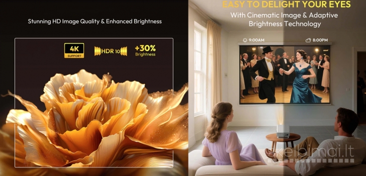 NAUJAS XGODY A6 PRO 4K TV - PROJEKTORIUS