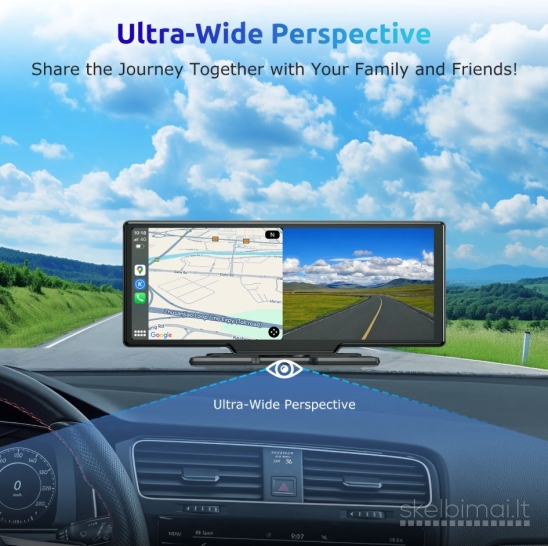 ESSGOO PRO AUTOMOBILIO EKRANAS SU ANDROID AUTO CARPLAY