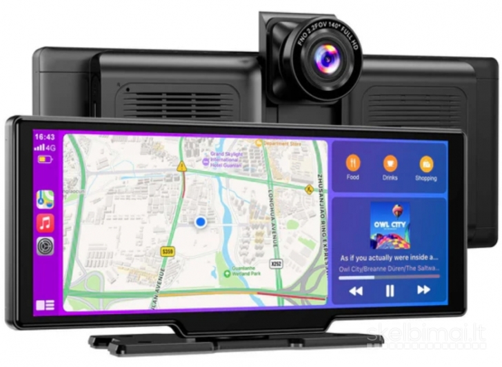 ESSGOO PRO AUTOMOBILIO EKRANAS SU ANDROID AUTO CARPLAY