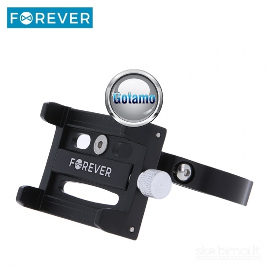 668 Prie dviračio tvirtinamas metalinis laikiklis telefonui Forever Outdoor