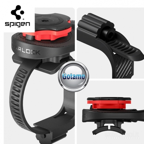 669 Prie dviračio tvirtinamas laikiklis telefonui Spigen Gearlock