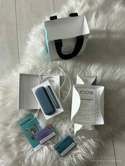 Iqos Iluma + 2 Terea pakelių pakaitinimo rinkinys.