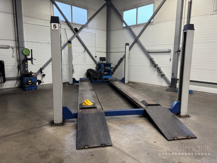 Parduodama įranga autoserviso veiklai. Kainos derinamos, rasime bendrą kainą.