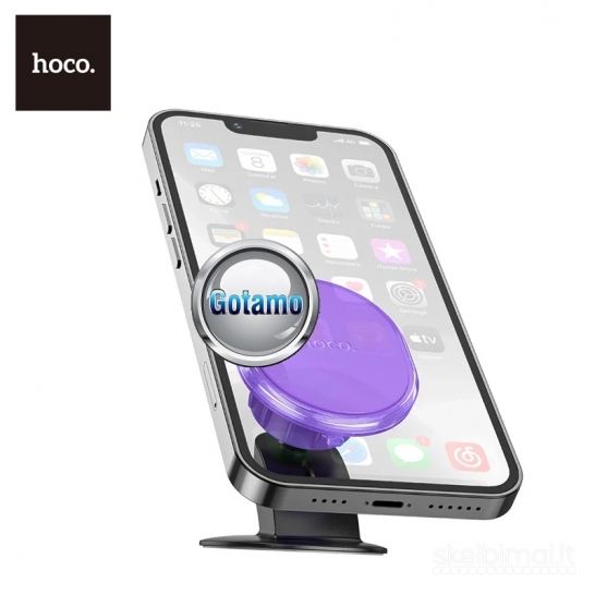 671 Prie panelės tvirtinamas magnetinis auto laikiklis telefonui Hoco Console