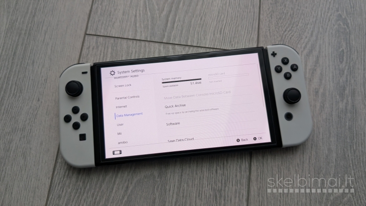 Nintendo Switch Oled 64gb + 31 žaidimų