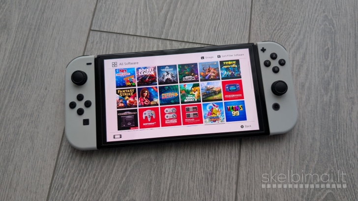 Nintendo Switch Oled 64gb + 31 žaidimų