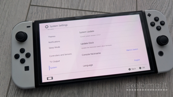 Nintendo Switch Oled 64gb + 31 žaidimų