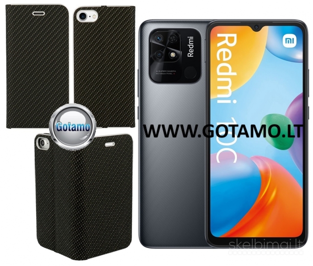 673 Vennus Diary magnetinis dėklas Xiaomi Redmi 10C, Xiaomi Poco C40 telefonams