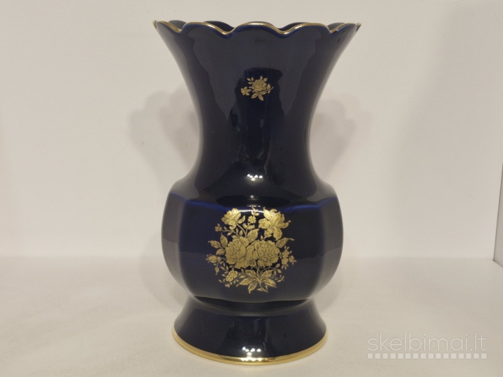 Bavaria kobalto porceliano vaza ~ 20cm.