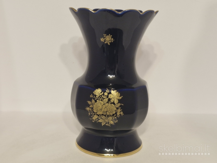 Bavaria kobalto porceliano vaza ~ 20cm.