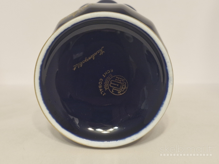 Bavaria kobalto porceliano vaza ~ 20cm.