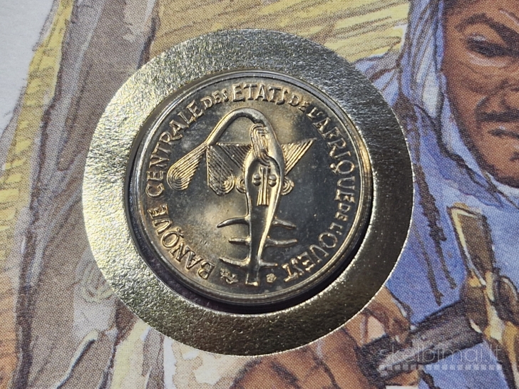 Vakarų Afrika (BCEAO) 50 frankų, 1987 KM# 6 Num.v.