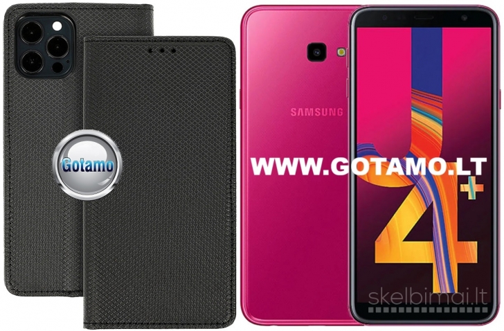 674 Re-Grid magnetinis dėklas Samsung Galaxy J4+ (2018) telefonui