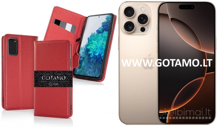 676 Gotamo Vintage natūralios odos dėklas Apple iPhone 16 Pro Max