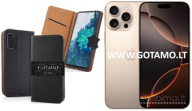 676 Gotamo Vintage natūralios odos dėklas Apple iPhone 16 Pro Max