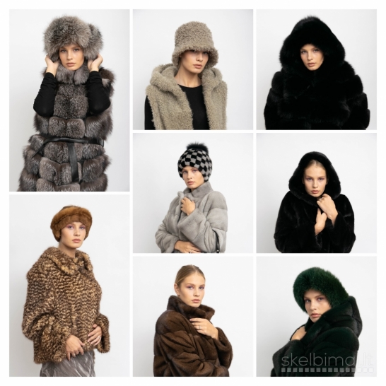 Kailiniai, kailiniai aksesuarai. Furs,fur hats