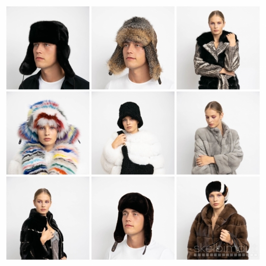 Kailiniai, kailiniai aksesuarai. Furs,fur hats