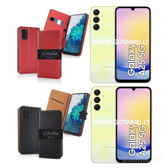 679 Gotamo Vintage natūralios odos dėklai Samsung Galaxy A25 WWW.GOTAMO.LT