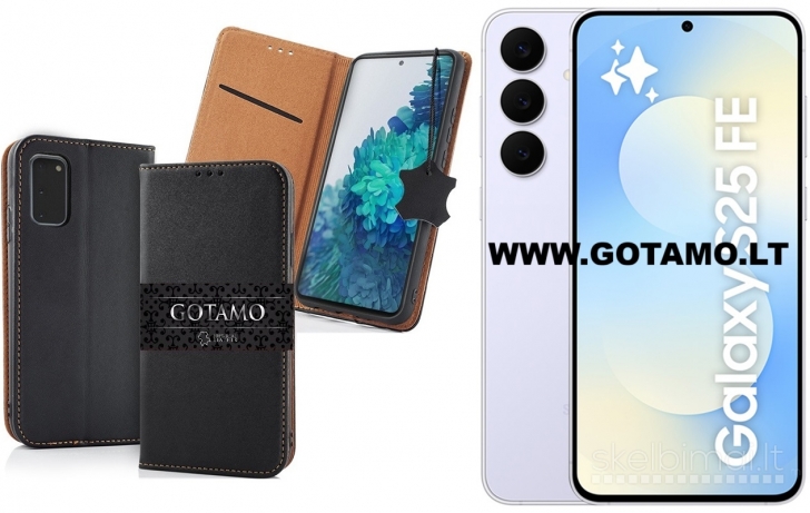 684 Gotamo Vintage natūralios odos dėklai Samsung Galaxy S25 FE WWW.GOTAMO.LT